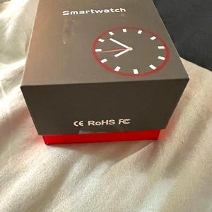 Brand new smart watch with black band.